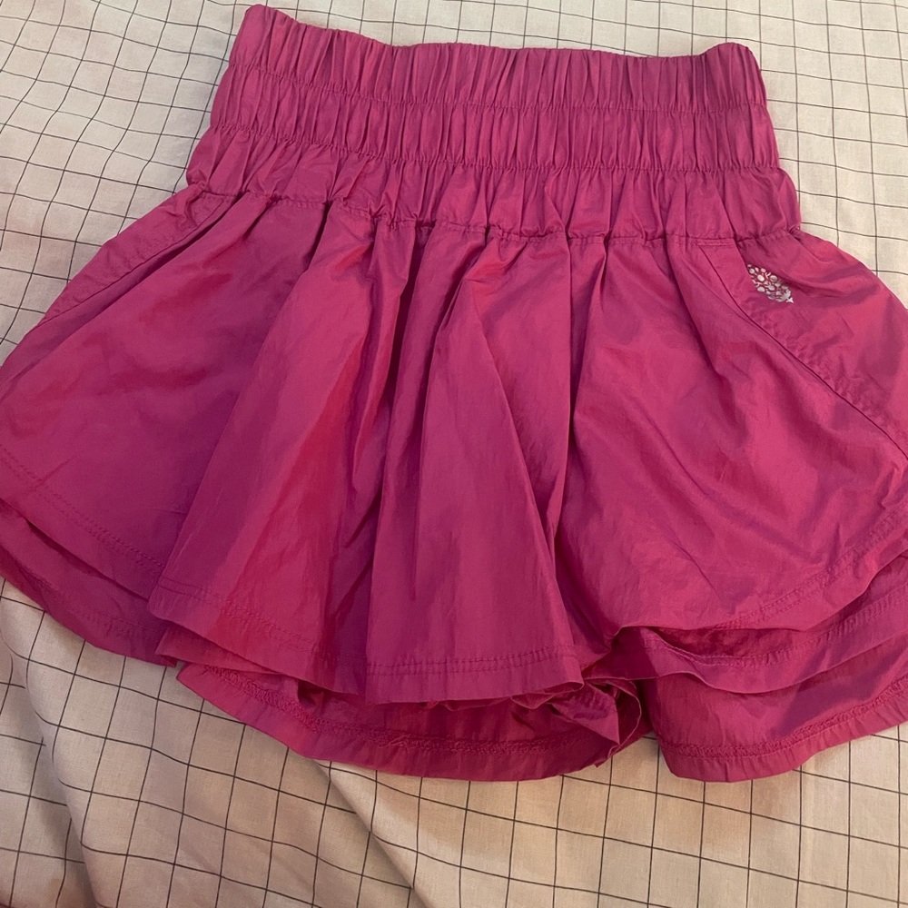 pink free people movement skort